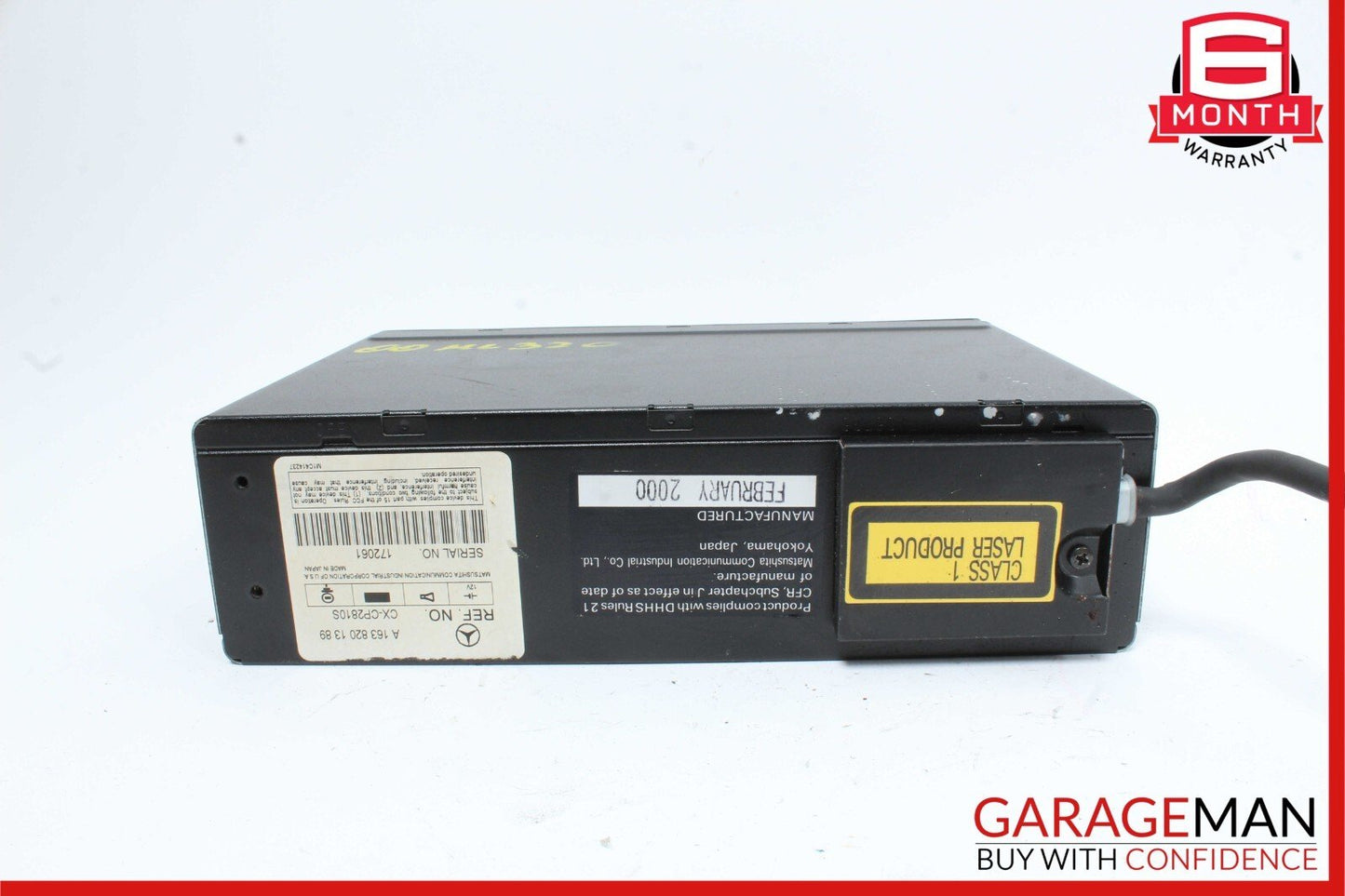 98-00 Mercedes W163 ML320 ML55 AMG CD Changer 6 Disk Player 1638201389 OEM