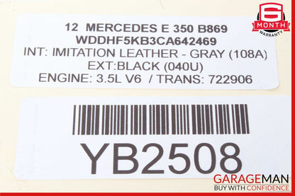 08-20 Mercedes W212 E350 CLS550 SLK250 C350 Seat Control Module Front Right Side