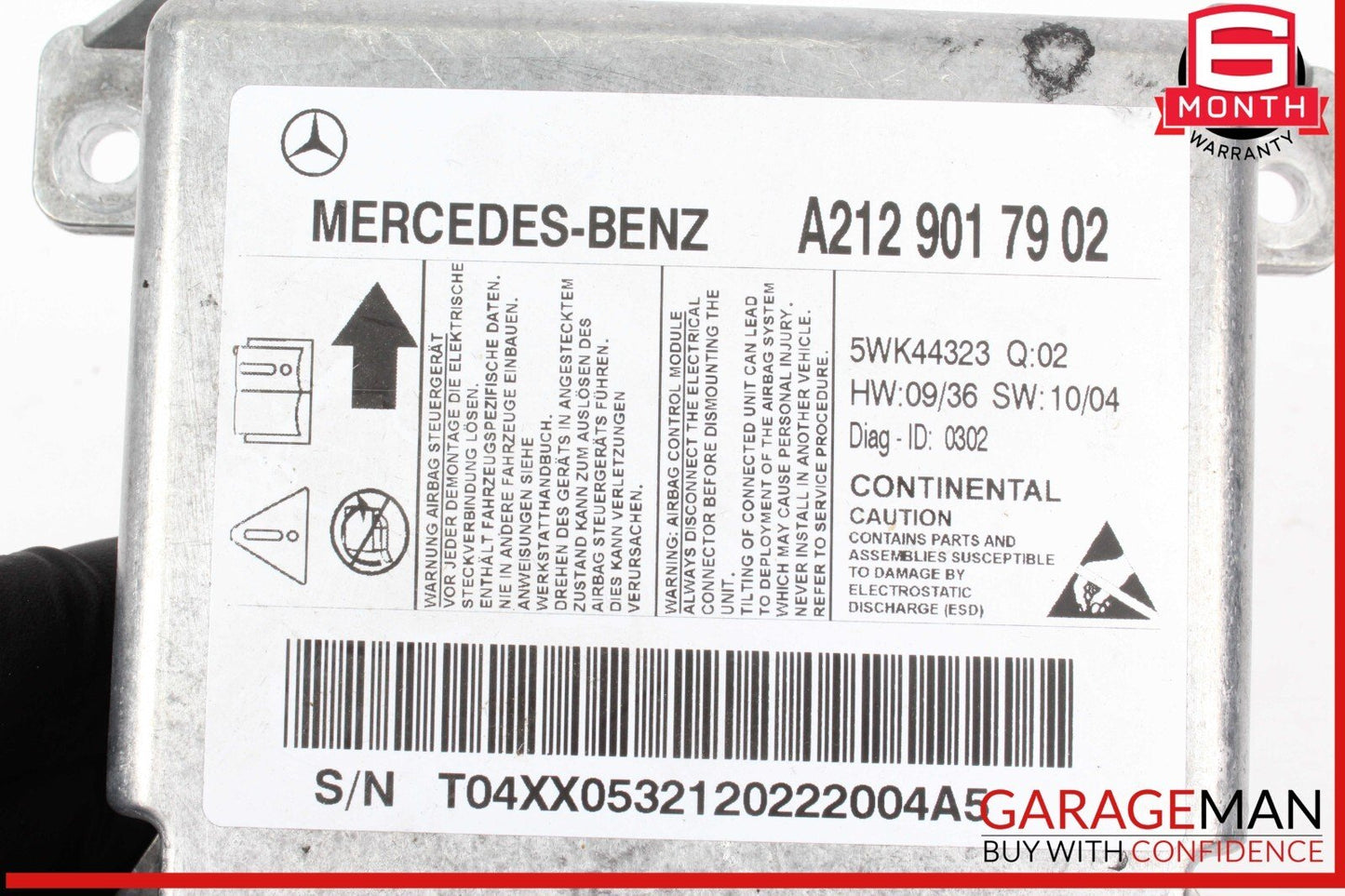12-14 Mercedes Benz W218 CLS550 SRS Safety Control Module OEM