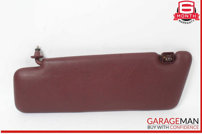 84-93 Mercedes W201 190E 190D Right Passenger Side Sunvisor Burgundy OEM