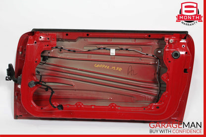 07-13 Mini Cooper Front Right Passenger Side Exterior Door Shell Frame Panel Red