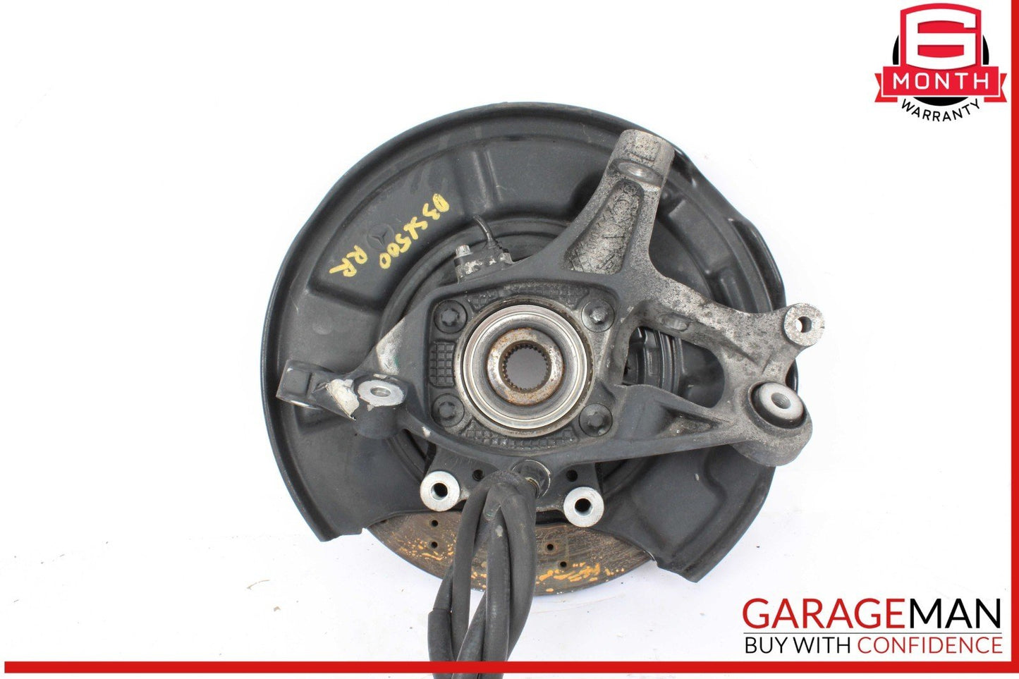 03-11 Mercedes R230 SL500 Rear Right Side Spindle Knuckle w/ Rotor Disc OEM