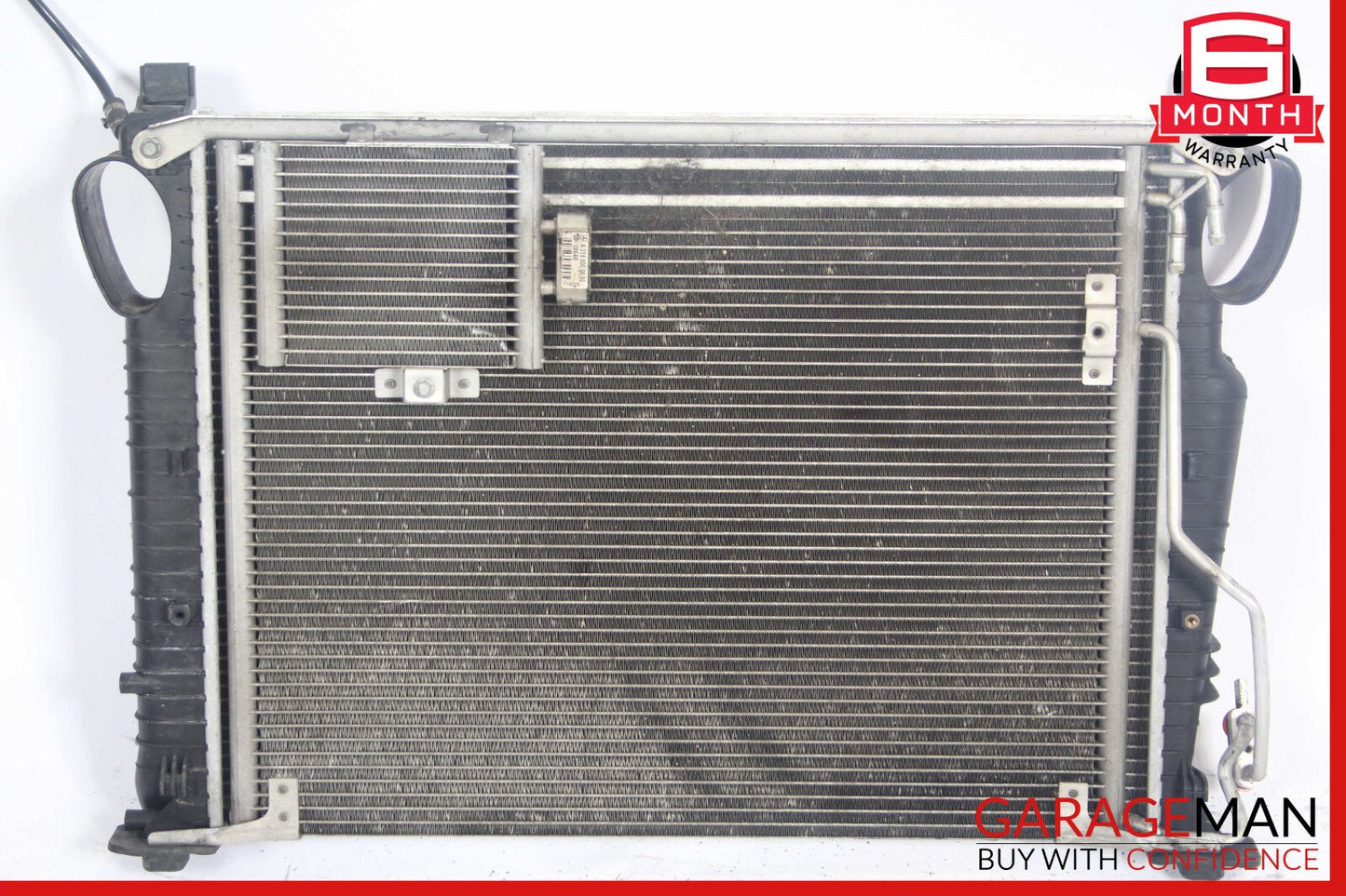 03-08 Mercedes R230 SL500 Engine Radiator A/C AC Air Condenser Oil Cooler Assy