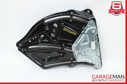 10-16 Mercedes W207 E350 Rear Right Door Window Regulator Frame w/o Motor OEM