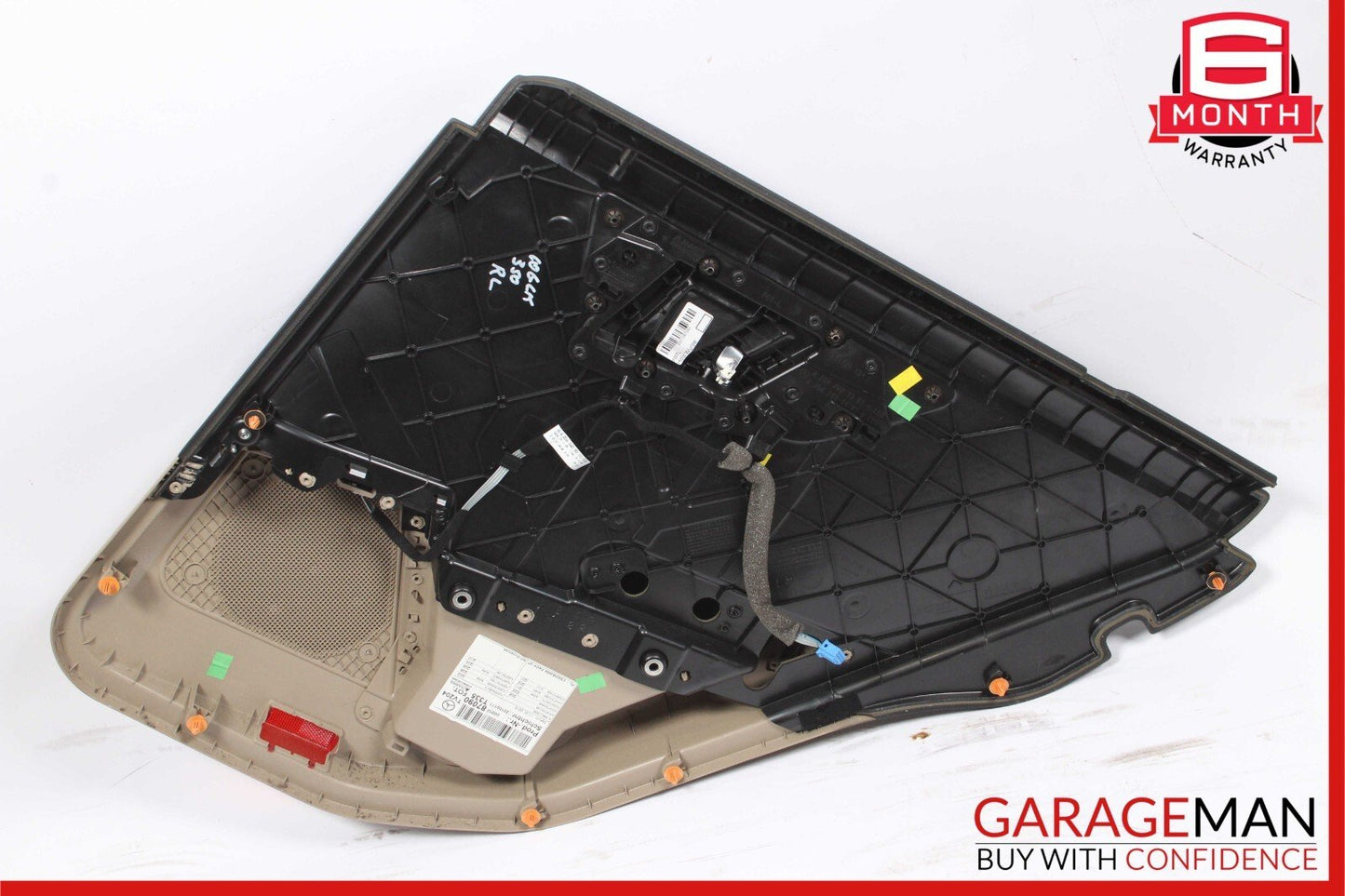 10-15 Mercedes X204 GLK350 Rear Left Interior Door Trim Panel Cover Brown