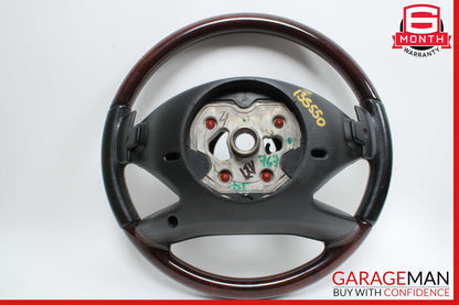 10-13 Mercedes W221 S550 S600 Steering Wheel w/ Paddle Shifters Black Wood OEM