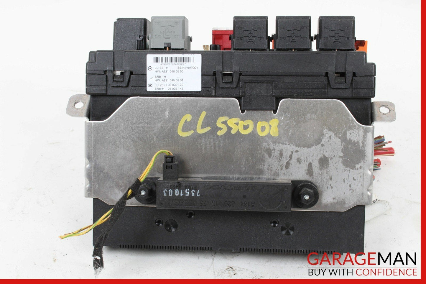 07-09 Mercedes W216 CL550 S550 Rear Trunk Relay Junction Fuse Box 2215403550 OEM