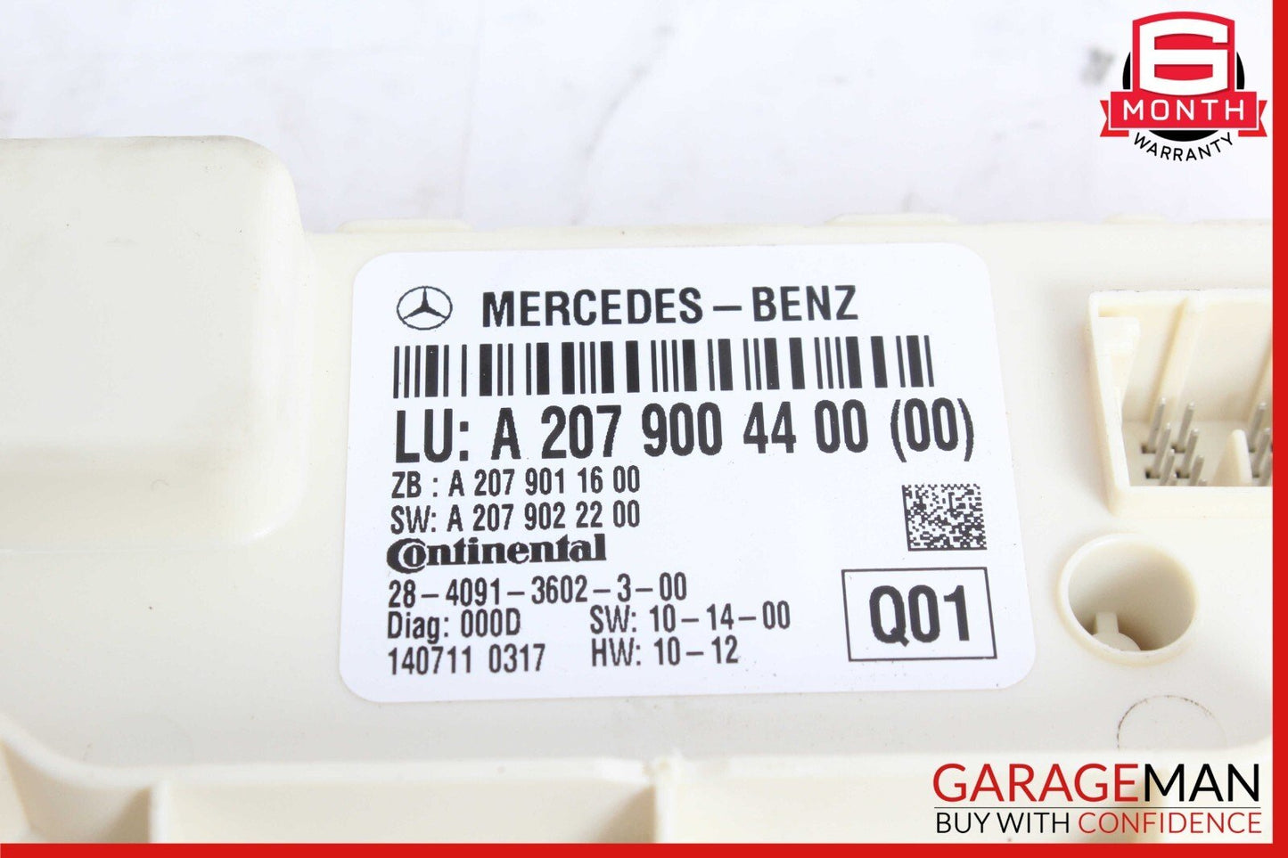 10-17 Mercedes W207 E350 E550 Coupe Rear Window Regulator Control Module OEM
