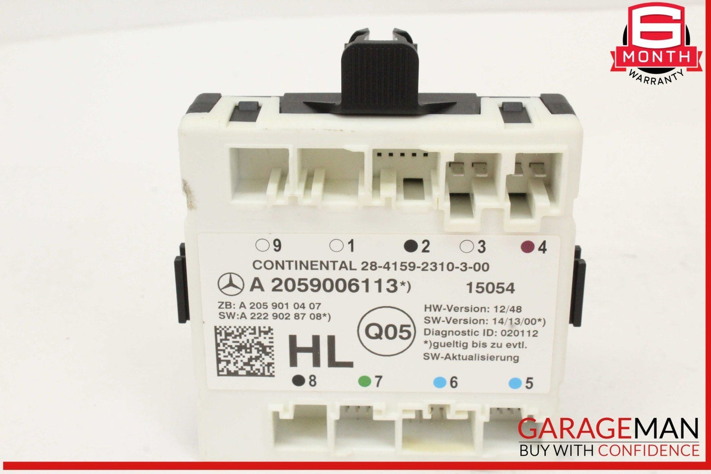 15-18 Mercedes W205 C300 Rear Left Driver Side Door Control Module Unit OEM