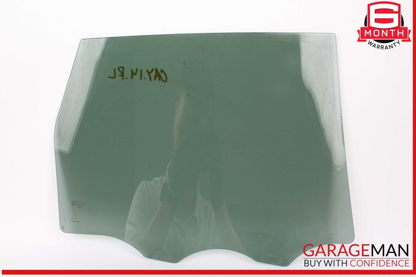 11-18 Porsche Cayenne 958 Rear Left Driver Side Door Window Glass OEM