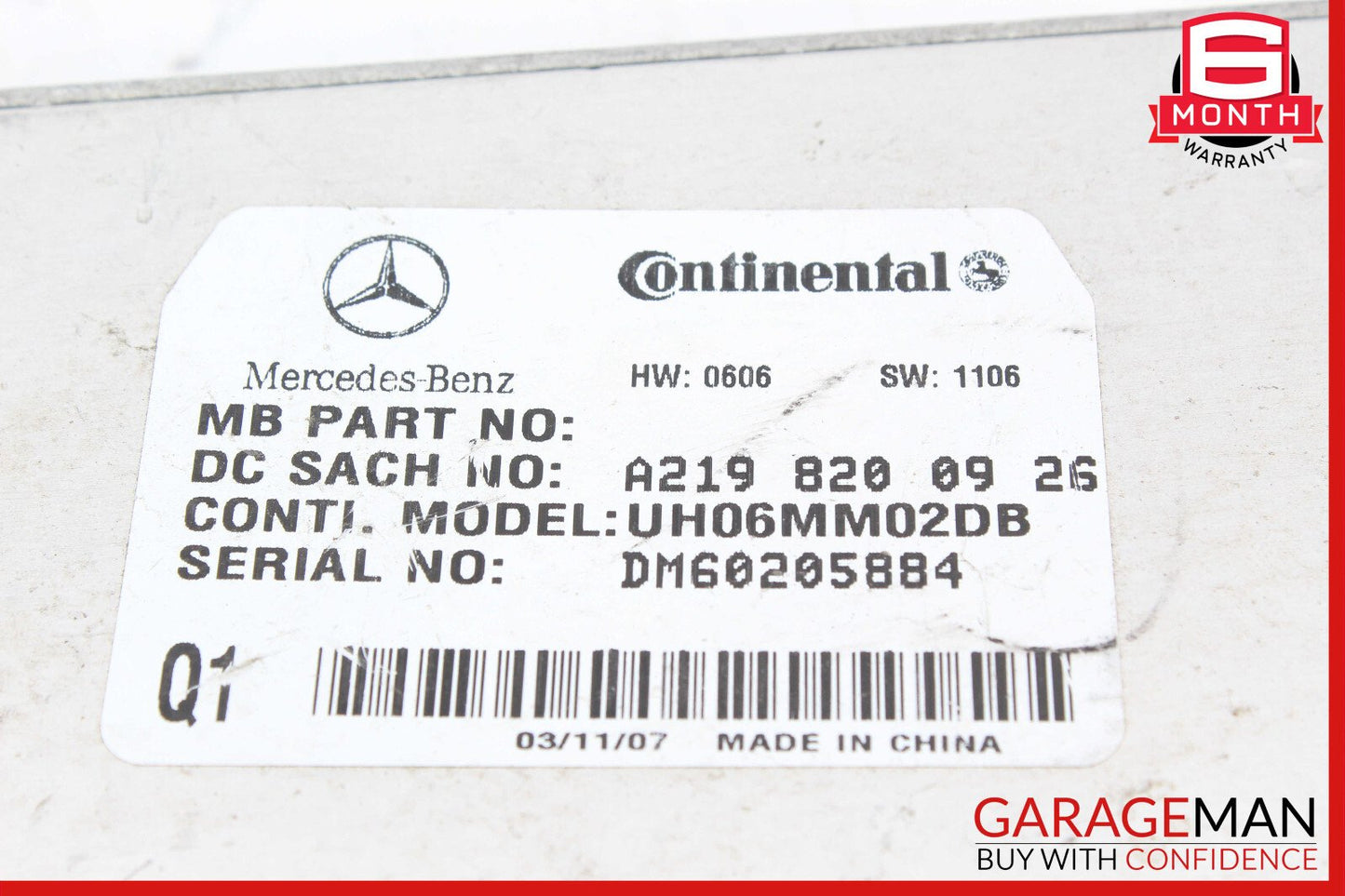 06-09 Mercedes X164 GL450 E500 Communication Control Module 2198200926 OEM