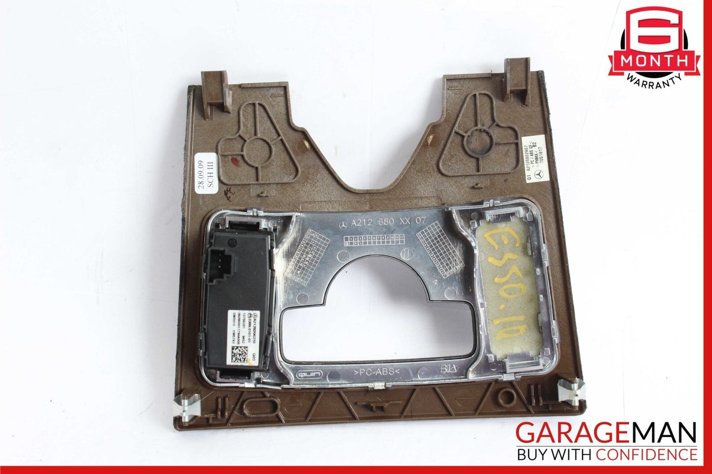 10-13 Mercedes W212 E350 E400 E550 Center Console Switch Trim Cover Bezel Wood