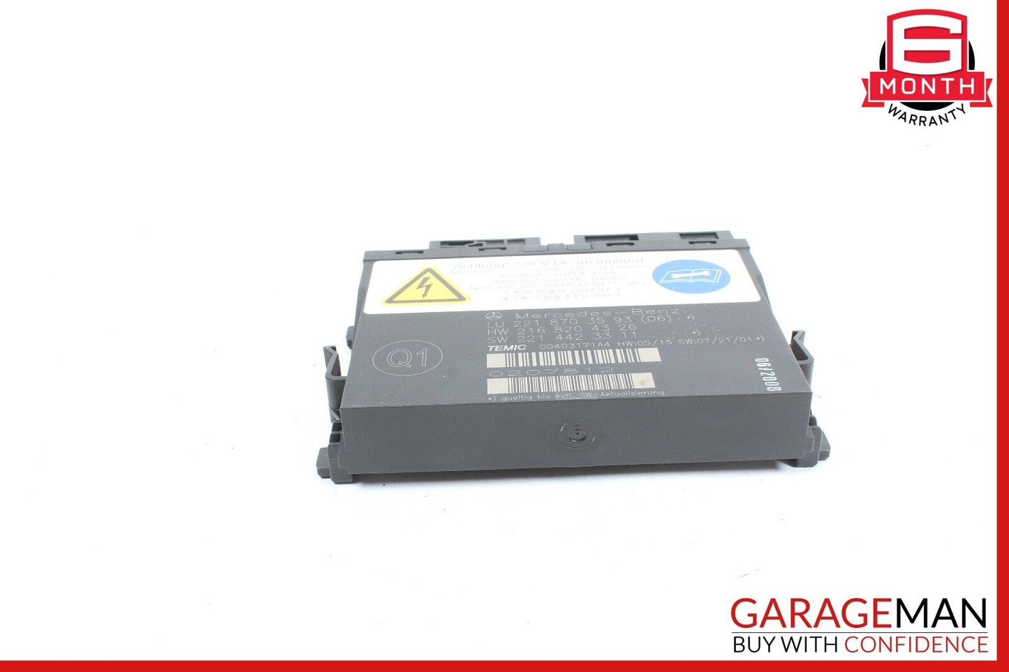 07-10 Mercedes W221 S550 CL550 Front Left / Right Seat Contour Controller Module