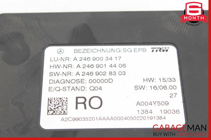 12-20 Mercedes GLA250 GL450 SLK350 Hand Parking Brake Control Module Unit
