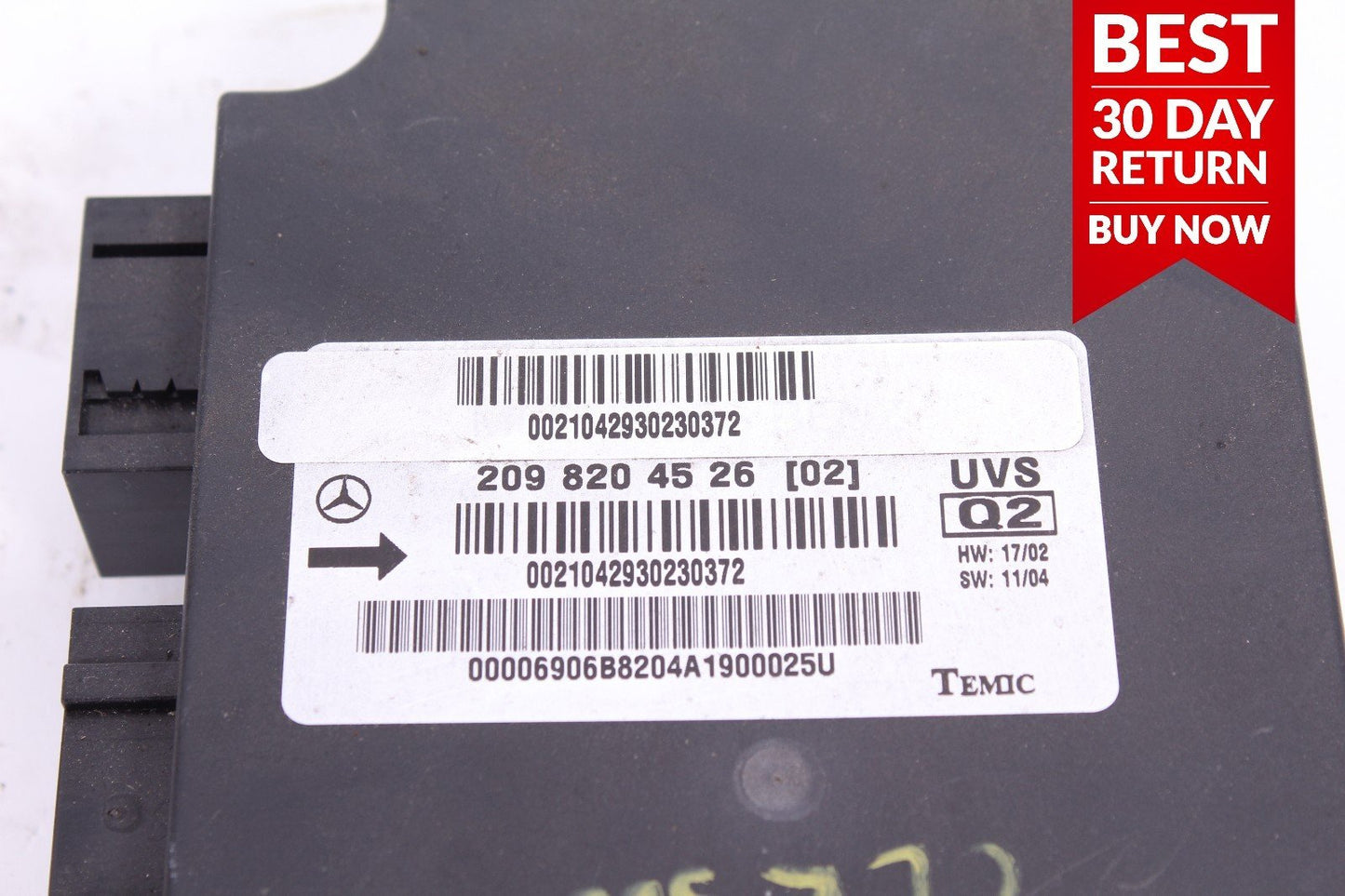 03-09 Mercedes W209 CLK350 CLK500 Convertible Top Computer Control Module A75
