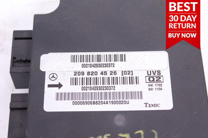 03-09 Mercedes W209 CLK350 CLK500 Convertible Top Computer Control Module A75
