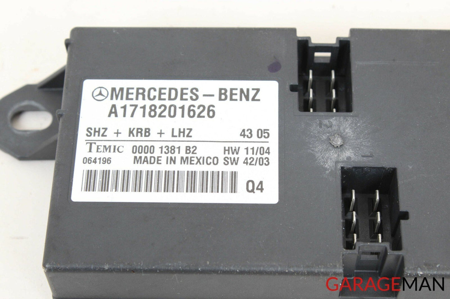 05-11 Mercedes R171 SLK280 Heating Heated Seat Control Module Unit Q4 OEM