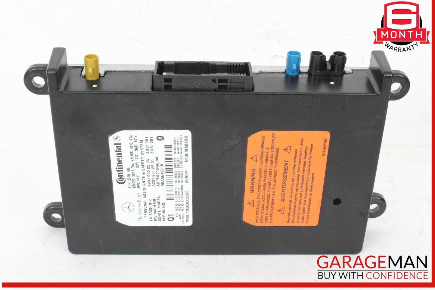 10-20 Mercedes X166 GL350 Communication Control Module Unit OEM