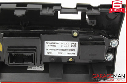 14-17 Maserati Ghibli Center HVAC Heater AC A/C Climate Control Switch Panel
