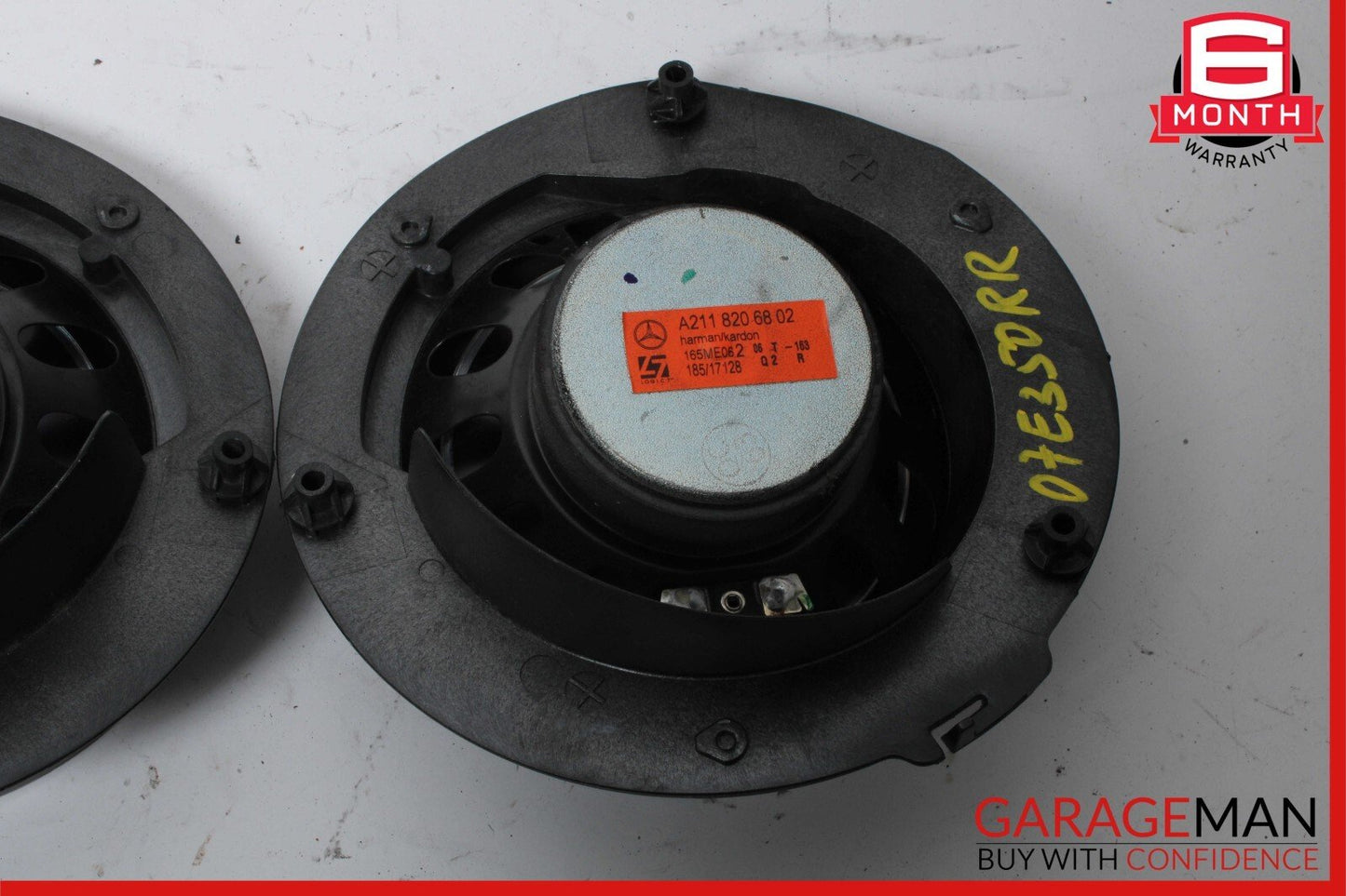 07-09 Mercedes W211 E350 Rear Right & Left Side Door Audio Speakers Set of 2 Pc