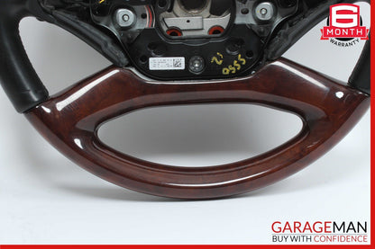 10-14 Mercedes S550 4 Spoke Steering Wheel w/ Paddle Shifters Wood Anthracite