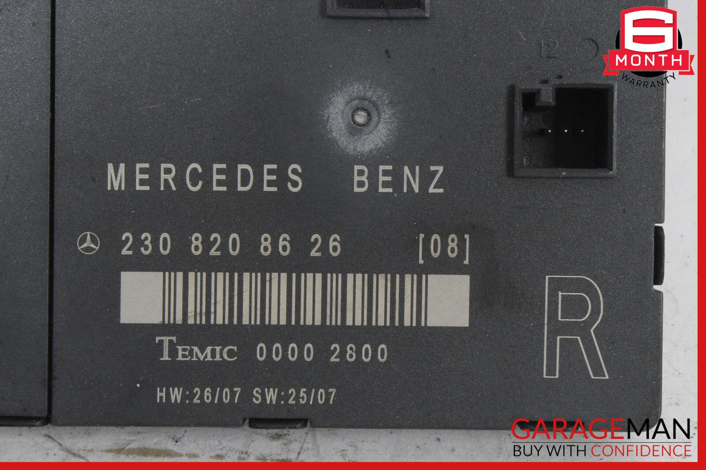 03-12 Mercedes R230 SL550 SL55 SL600 Front Right Side Door Control Module OEM