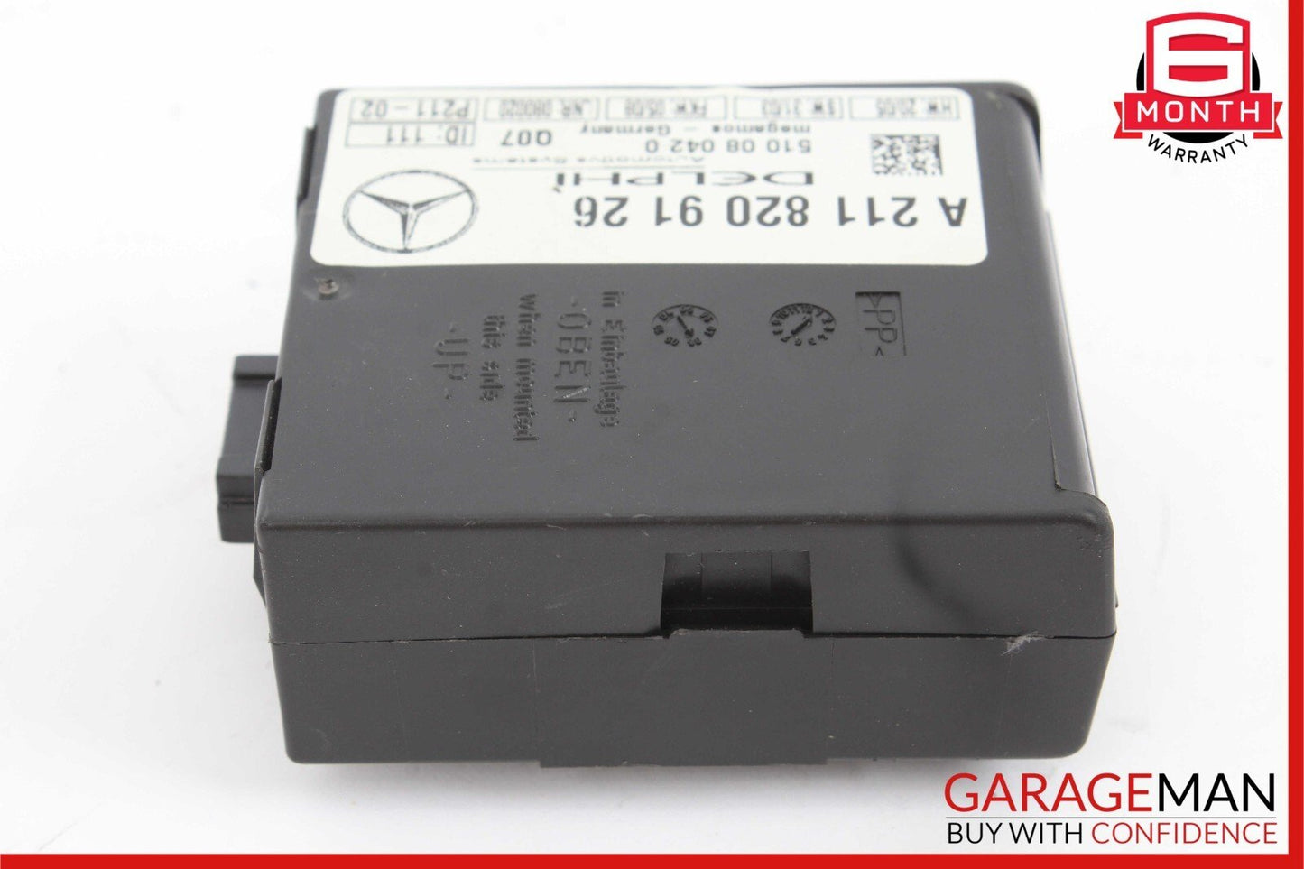 05-11 Mercedes R171 SLK300 SL500 CL500 Anti Theft Alarm Sensor Control Module