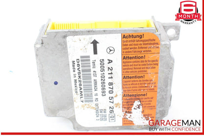 03-11 Mercedes W219 CLS500 Airbag Air Bag SRS Control Module 2118705726 OEM