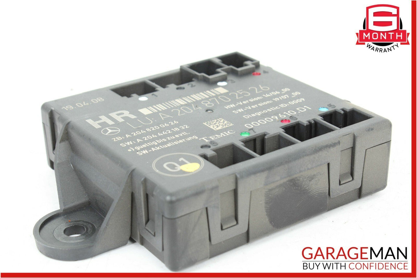 08-14 Mercedes W204 C350 Rear Right Side Door Control Module 2048702526 OEM