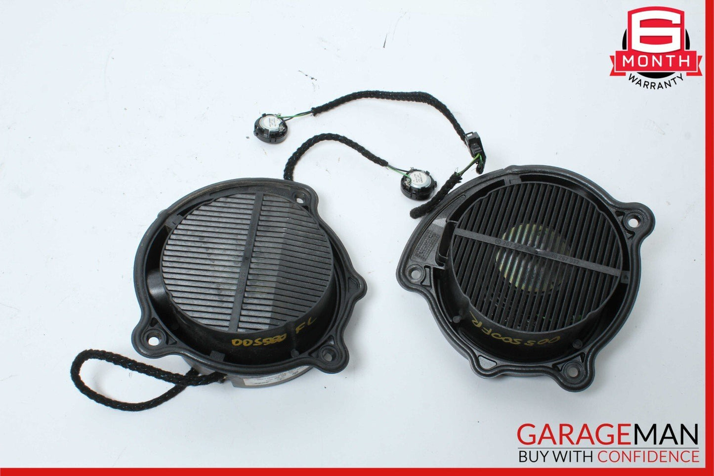 00-06 Mercedes W220 S500 Front Left & Right Side Door Sound Speaker Speakers Set
