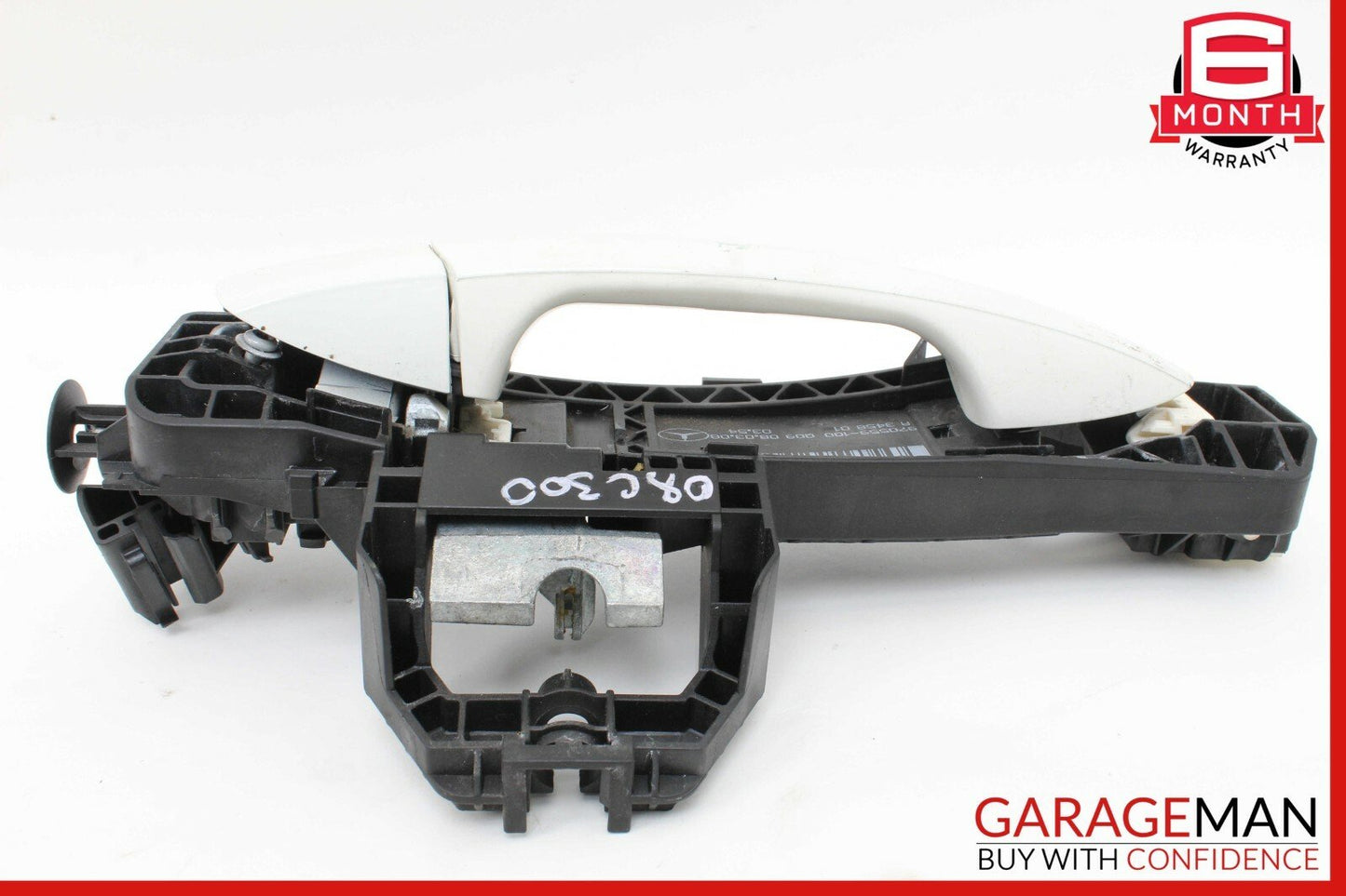 08-11 Mercedes W204 C250 C300 Rear Right Side Exterior Door Handle White OEM