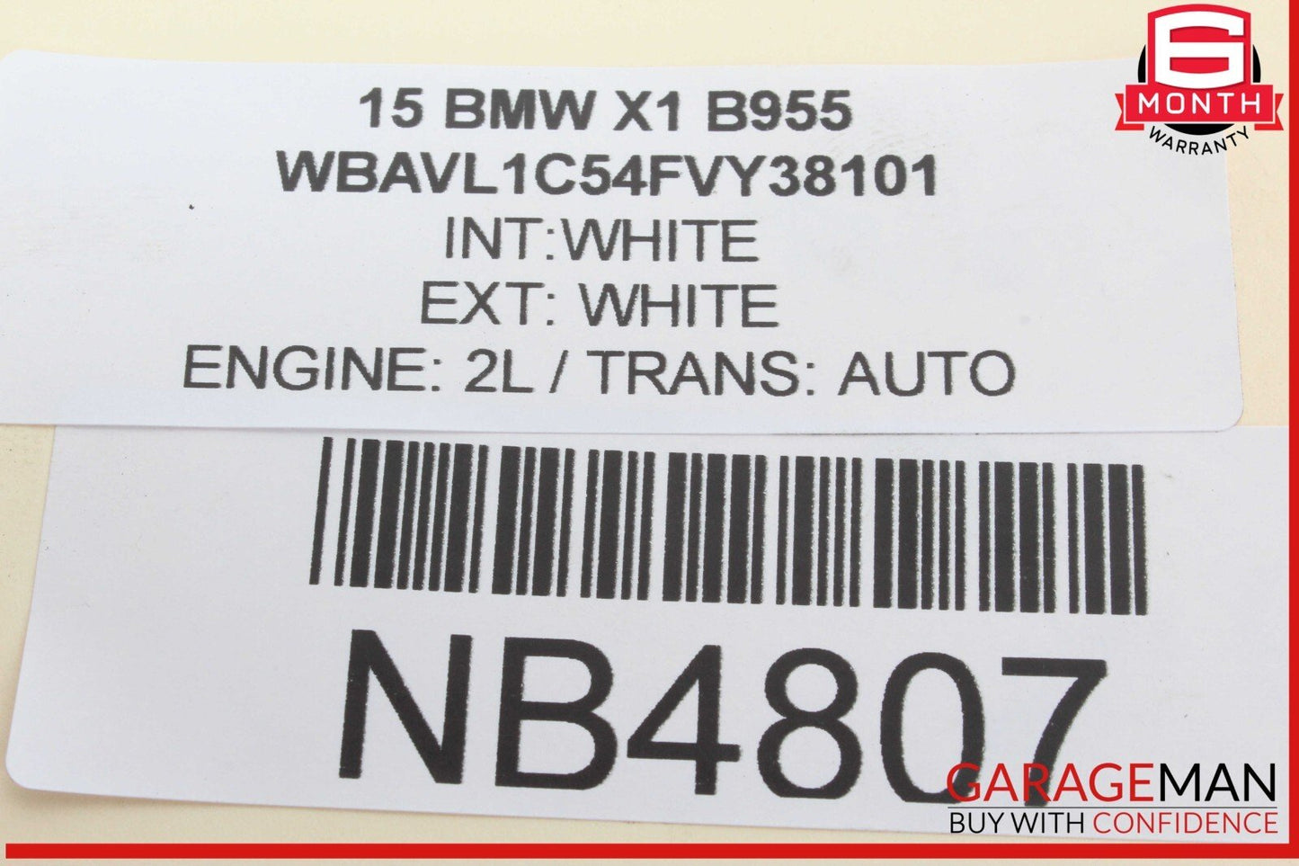 12-15 BMW X1 Power Brake Booster Master Cylinder 6785646 OEM
