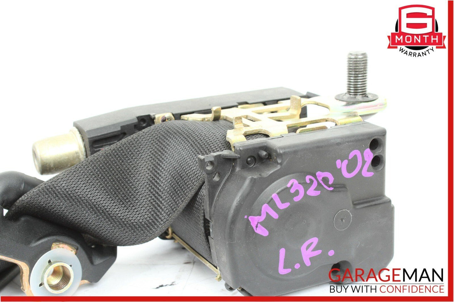 98-05 Mercedes W163 ML320 Rear Left Side Seat Belt Retractor Black