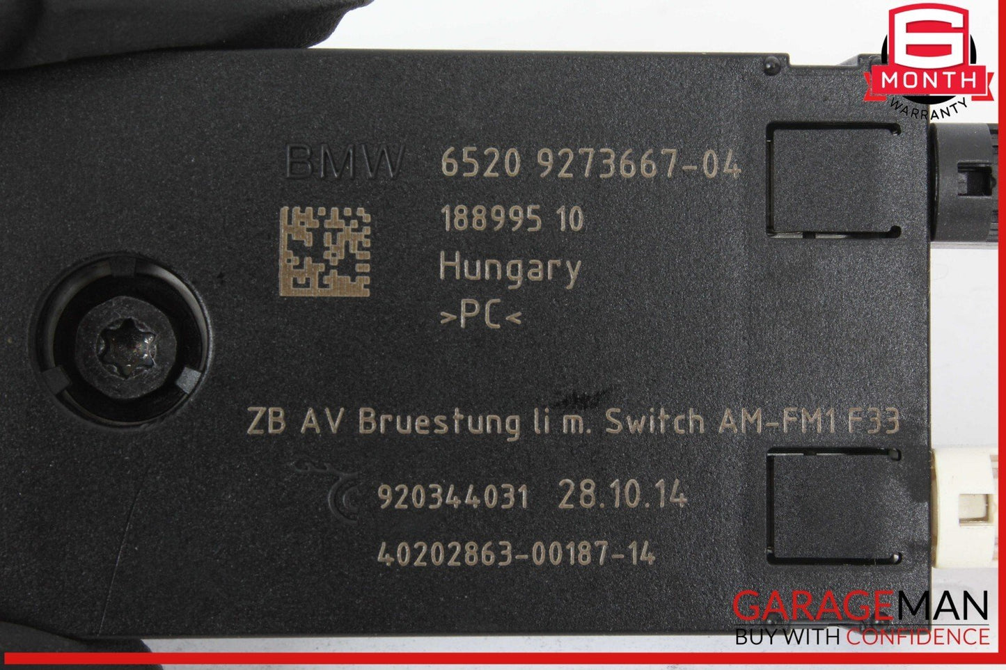 14-16 BMW 428i 435i Antenna Amplifier Control Module Unit AM/FM 9273667 OEM