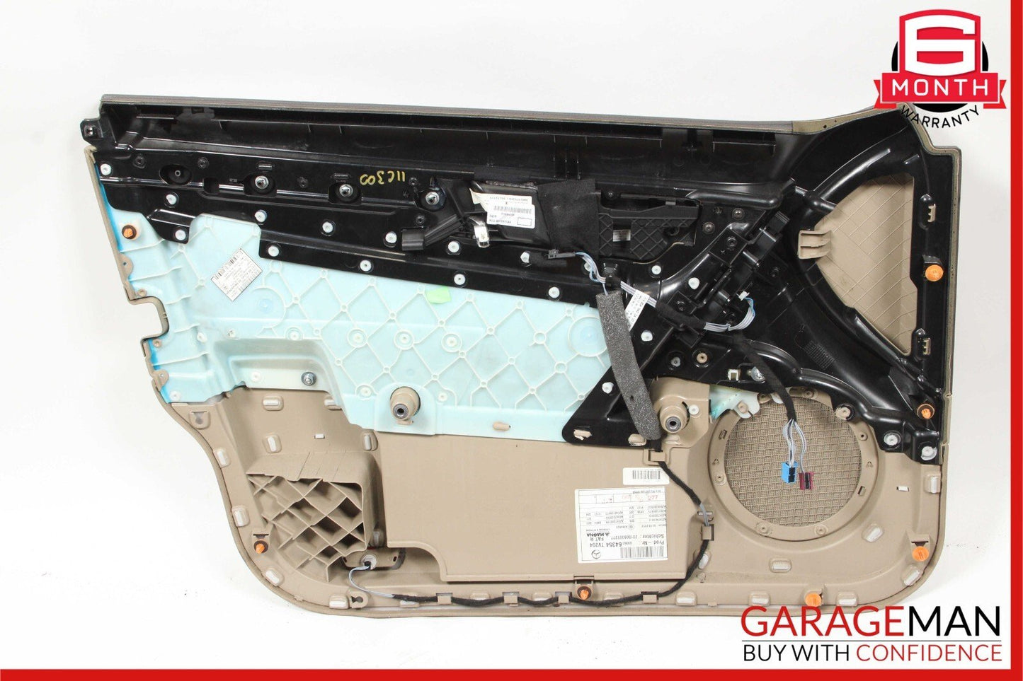 08-14 Mercedes W204 C250 C300 Sedan Front Right Side Interior Door Panel Beige