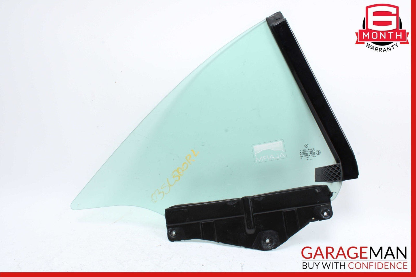 03-12 Mercedes R230 SL550 SL55 AMG Rear Left Side Quarter Window Glass OEM