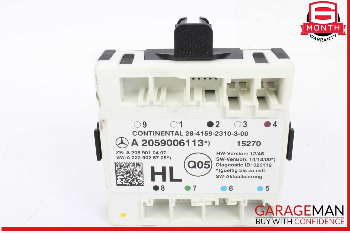 15-20 Mercedes W205 C300 Rear Left Driver Side Door Control Module Unit OEM