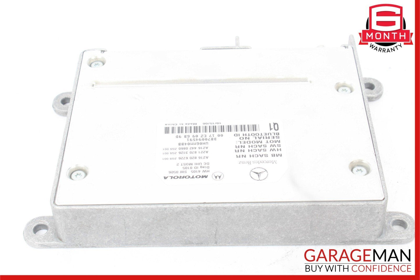 07-09 Mercedes W221 S550 CL550 Bluetooth Mobile Cell Phone Control Module OEM