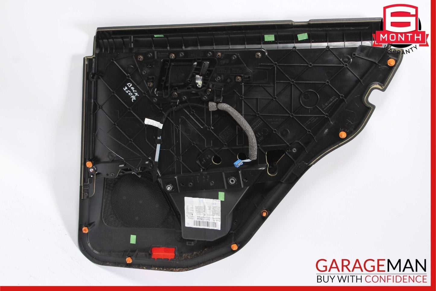 10-15 Mercedes X204 GLK250 GLK350 Rear Left Driver Interior Door Panel Black OEM