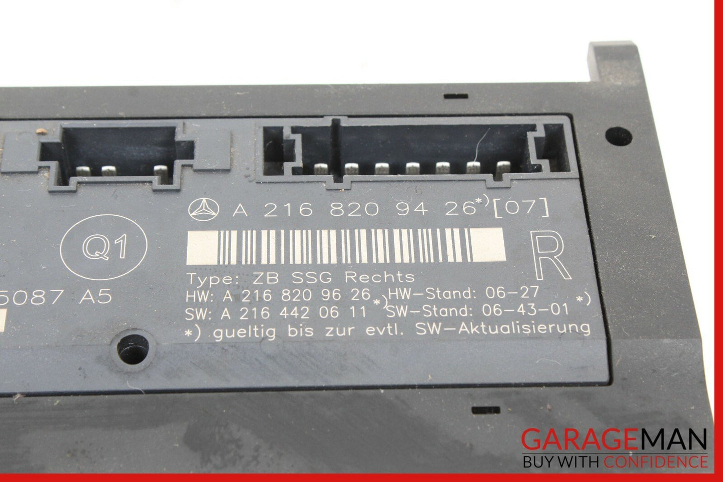 07-13 MERCEDES W216 CL550 FRONT RIGHT UNDER SEAT CONTROL MODULE Q1 OEM