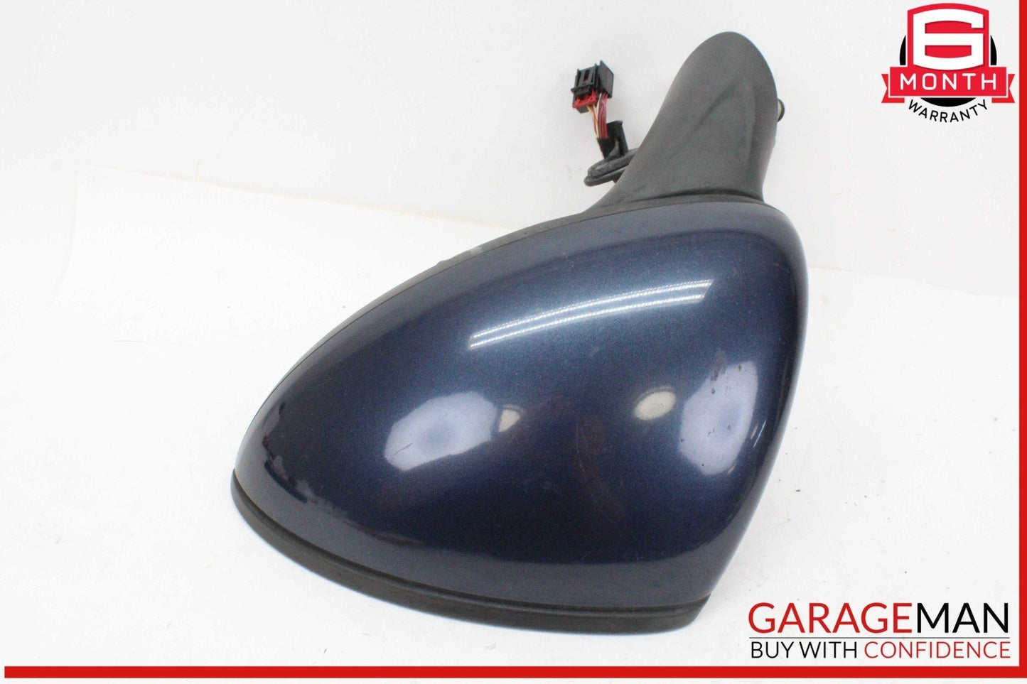 11-14 Porsche Cayenne 958 Front Left Driver Side Door Rear View Mirror Blue OEM