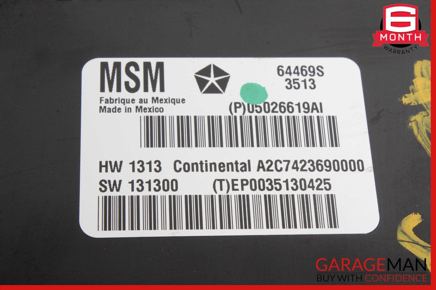 14-20 Maserati Ghibli Front Left Driver Side Seat Control Controller Module OEM