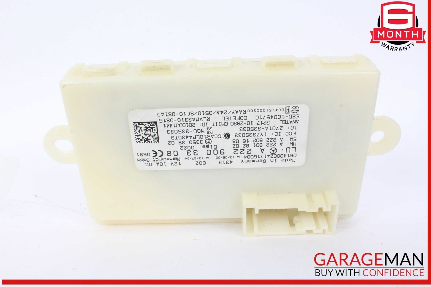 14-19 Mercedes W205 C300 S600 GLC350 S550 Keyless Go Entry Control Module OEM