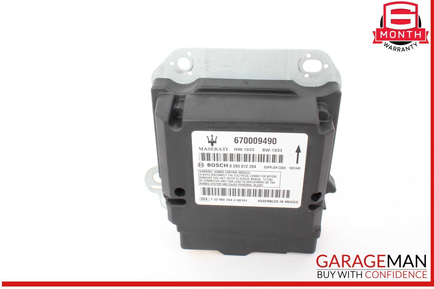 14-17 Maserati Quattroporte S Restraint Sensor Control Module Unit 670009490 OEM