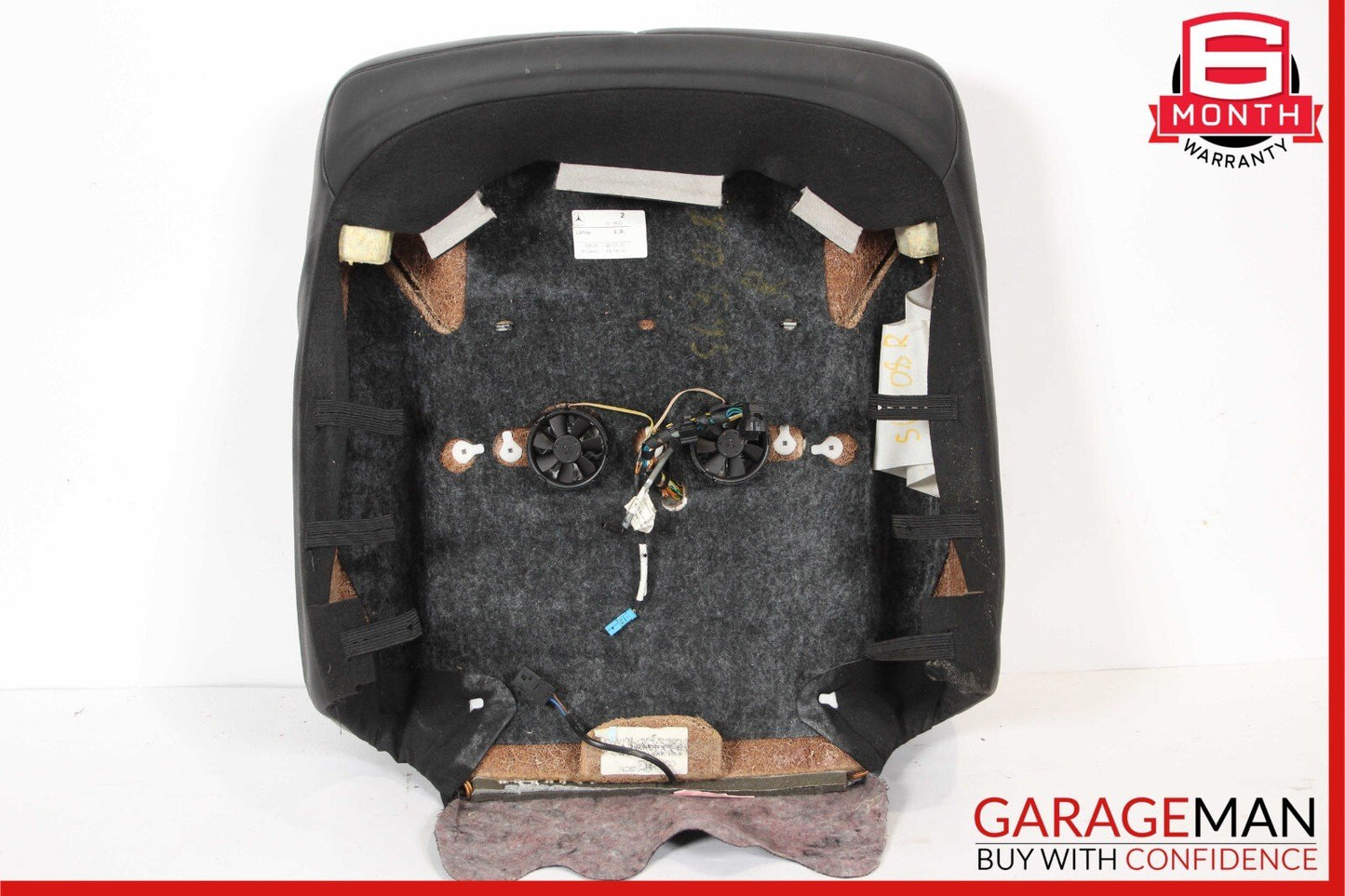 08-13 Mercedes W221 S63 AMG Front Right Passenger Upper Top Seat Cushion Black