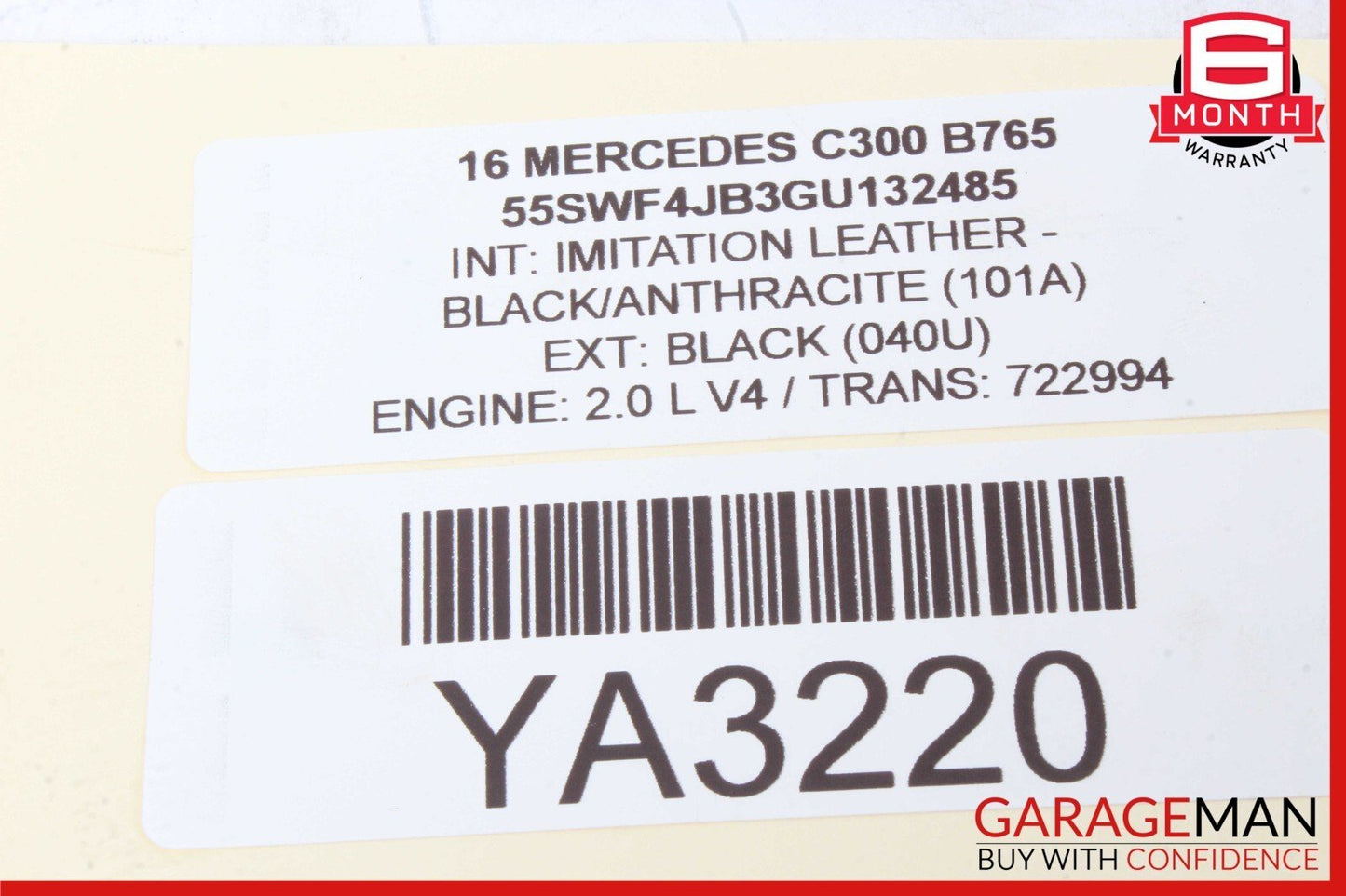 15-20 Mercedes W205 C300 C400 GLC43 AMG Electronic Parking Button Switch