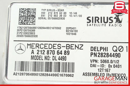 12-15 Mercedes SLK350 C250 GLK350 Sirius Satellite Radio Receiver Control Module