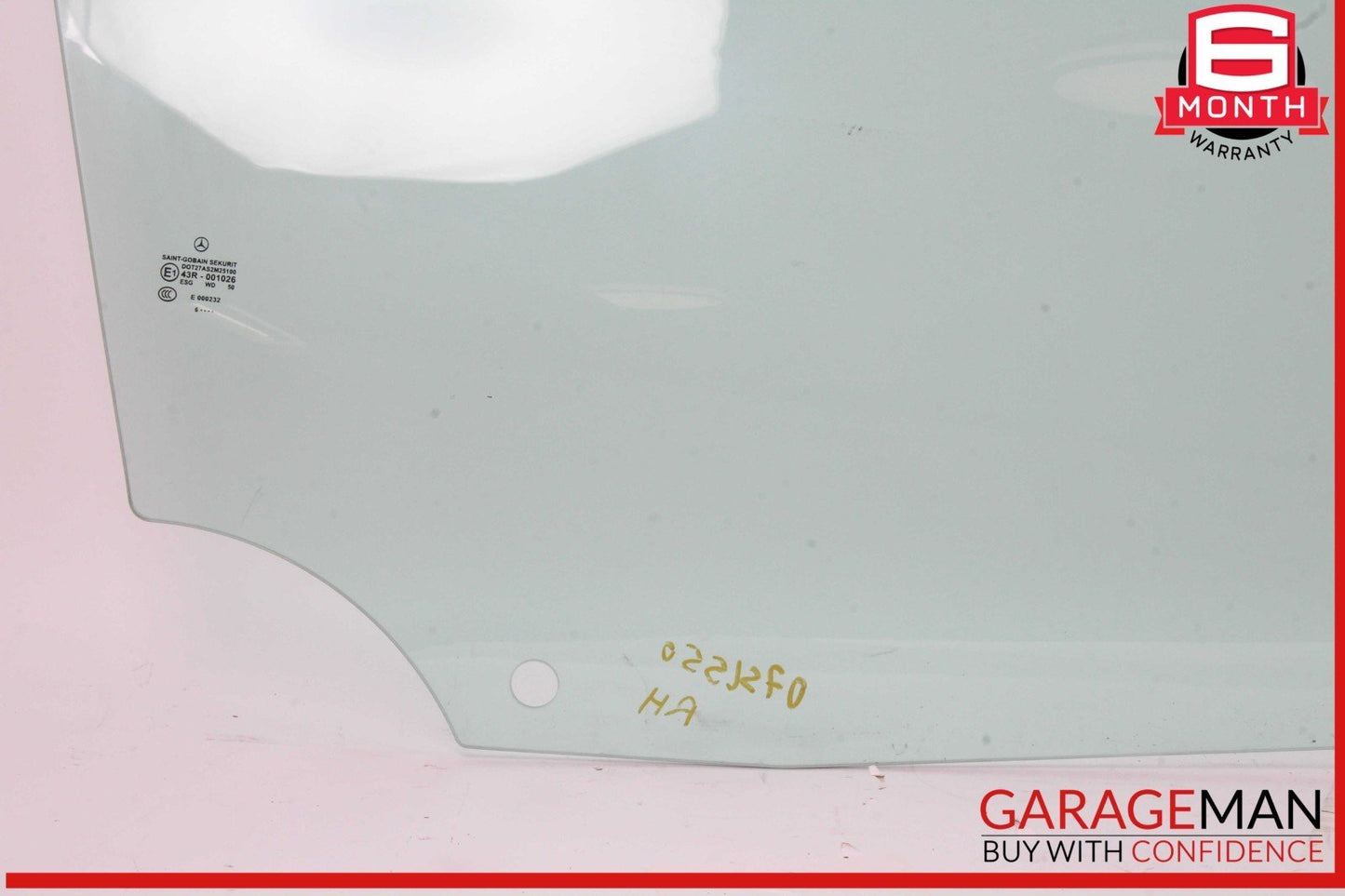 03-12 Mercedes R230 SL500 SL550 Front Right Passenger Side Door Window Glass OEM
