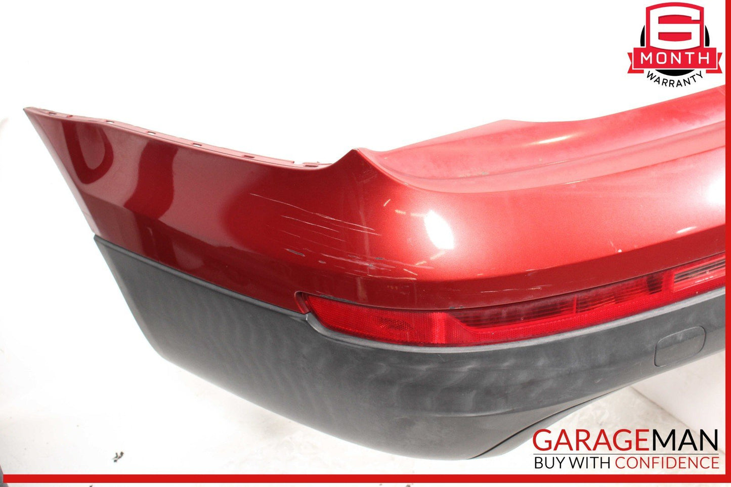 07-09 Audi Q7 Rear Bumper Cover Assembly Red OEM