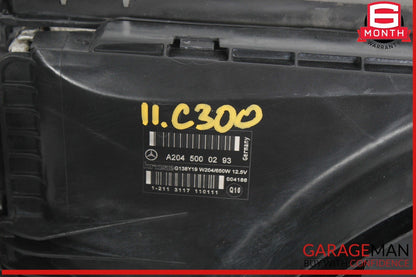 08-14 Mercedes W204 C300 Engine Motor Cooling Radiator AC A/C Condenser Assy OEM